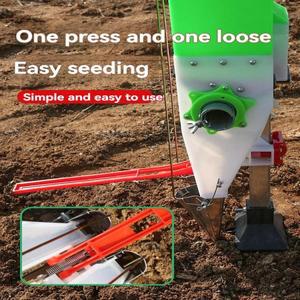 옥수수 땅콩 콩을 내구성 리프트 파종기 조정 가능 씨앗 간격 비료 가정용 수동 심기 도구