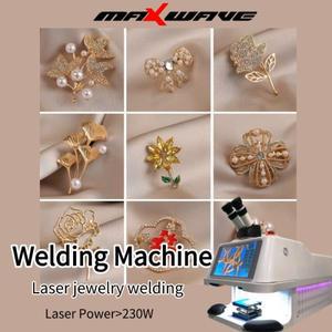 고급 230W YAG 레이저 용접기, 보석, 전자 제품 및 금속 부품에 대한 고출력 스팟