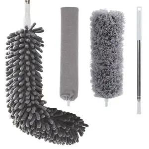 롱청소솔 먼지떨이 길이조절 먼지털이개 3종 틈새 천장 전등 청소 2.5m 세트