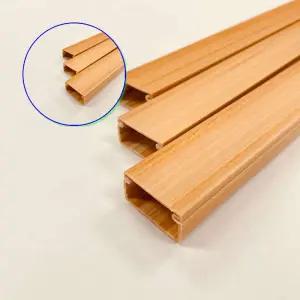 쌍문상회 지금 필요한 실용적인 전선몰딩 5호 우드색 PVC 쫄대 선정리