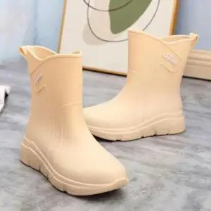 [라일리] Rly 여성 미들레인 부츠 장화 파스텔톤 레인슈즈 워커