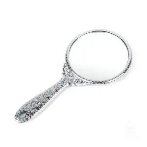 실버 공주거울 원형 소형 한손 손공주거울 손거울