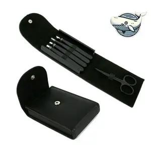 [셀러에이드]휴대용 정리함 이형 핀셋 가위 블랙 소품