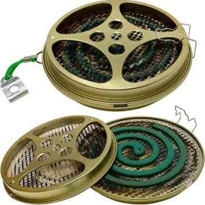 W4W 휴대용 모기장 홀더 - 야외용 및 향로 수영장 측면 파티오 데크 캠핑 하이킹 등 2개 세트 포함