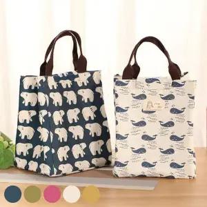 우수한 보온 보냉 린넨 소재 방수 안감 에코 가방 아이스백보냉백