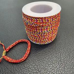 불교용품 칠석 꼬임 오색실 매듭 끈 팔찌 만들기 재료