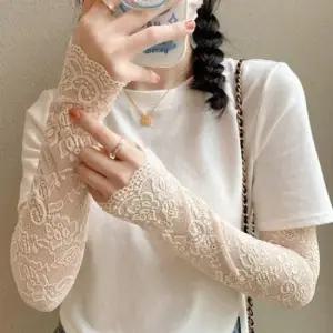 여자팔토시 여성 레이스 망사 여름 팔토시 스판 햇빛가리개 1P