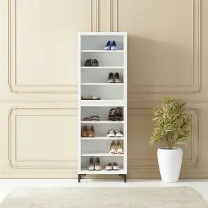 [우아미가구]로넬 현관 높은 신발장 572