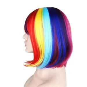 긴가발 전체 칼라 긴머리 가발 여성