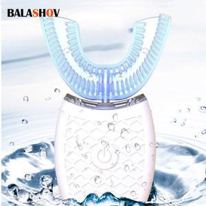 칫솔 360도 실리콘 음파 전동 자동 충전 USB 방수