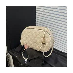 여친 크로스백 비주얼 슬림핏 파우치 퀼팅 체인 스퀘어백 패피5
