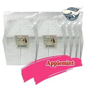 부드러운 순면 화장솜 500매 애플민트 엠보싱