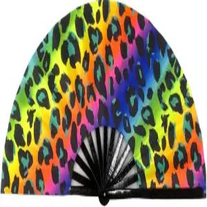 접이식 부채 UV 글로우 레이브 대나무 손 카니발 장식 댄스 파티 결혼식 나이트 클럽 콘서트 타이치 쿵푸