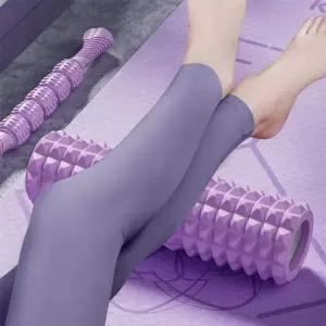 [콩심팥심]EVA 종아리 필라테스 요가 종아리 마사지 퍼플 폼롤러