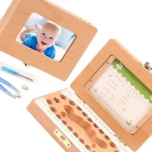 [원오안전] 유치보관함 유치 원목 보관함 젖니 치아 포토 이빨 탯줄 (본품)