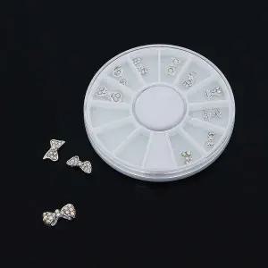 리본 네일 파츠 12종 손톱 재료 데코 보석