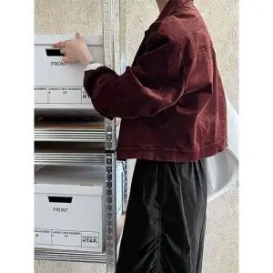 빛채운 캐주얼 빈티지 가을 여성점퍼 코듀로이 코트 상의 루즈핏 점퍼 OPH3