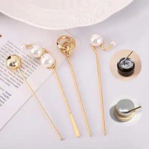 [셀러에이드]네일아트 고급 글리터 믹싱 스파츌라 글리터스푼 4종