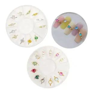 [셀러에이드]네일아트 반지 모양 프레임 파츠 세트 2종