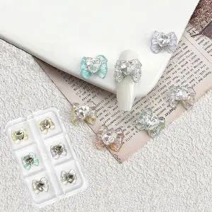 네일아트 오묘한매력 머메이드 왕리본파츠 6개입 세트