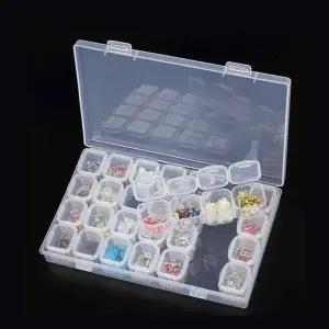 [셀러에이드]네일아트 파츠 스톤 소품 보관 케이스 2종 중 28칸