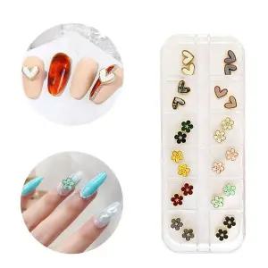 [셀러에이드]네일아트 럭셔리 명품 대리석 플라워 하트 파츠 세트