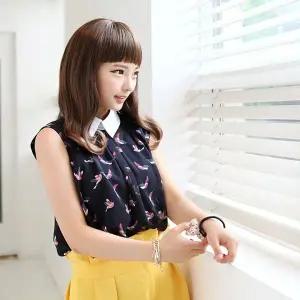 미디엄C컬 스무디 여자 긴머리 통가발