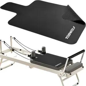 TOBWOLF 필라테스 리포머 매트 타월 위한 39인치 x 24인치 논슬립 백킹 운동 땀 흡수 및 스웨이드 표면으로