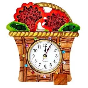 만들기대장 OYJ935J4 원목 스칸디아스 카네이션 바구니 시계만들기 2