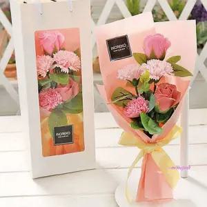 감사 장미 비누꽃 카네이션 꽃다발 어버이 선물bcd583