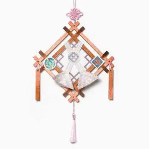 추석 VMV405Q1 전통 종이 복조리 벽걸이 만들기 (무늬복조리)