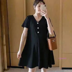 여성 브이넥 원피스 데일리웨어 루즈핏 임부용 반팔ssu580