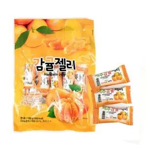 미성식품 감귤젤리 디저트 160g 만다린 젤리 간식 영양간식 캔디