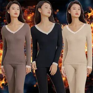 [로즈엘리]피치기모 심리스 배색라인 내의세트 3컬러 2026