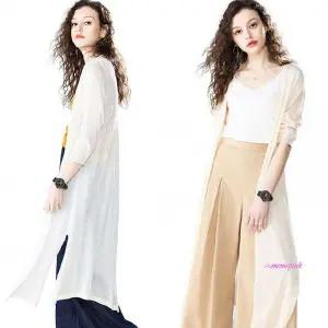 여름 롱로브 슬림 가디건opq480