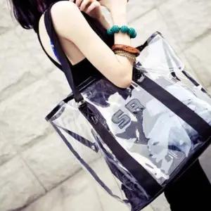 투명 꾸안꾸 내부 주머니 여행 캠핑 바캉스 숄더백
