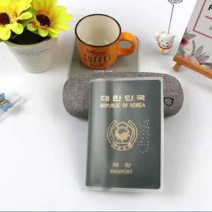 여권 PVC재질 커버 반투명 비닐케이스 1P