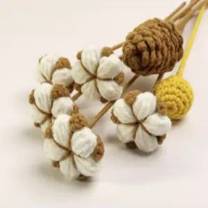 인테리어 뜨개꽃 조화 꽃장식 소품 꽃다발 만들기 장식용 인테리어소품 집들이 선물