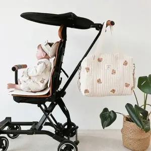 캔버스백 누빔코튼유모차걸이겸용숄더백 에코백 토드백 크로스