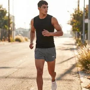 [테슬라] 남성 쿨링 이너팬츠 내장 포켓 러닝 반바지