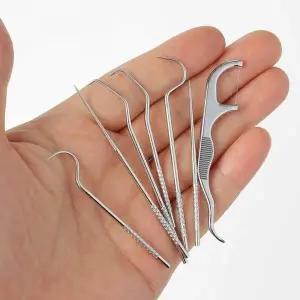 간편휴대 구강케어 스텐 이쑤시개 7p세트 치석제거