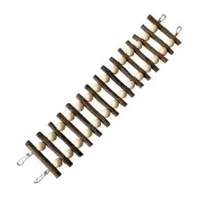 앵무새횟대 자연 사과 나무 새 반려동물 앵무새 사다리 등반 걸이용 공 Conures 앵무새새 Cockatiels