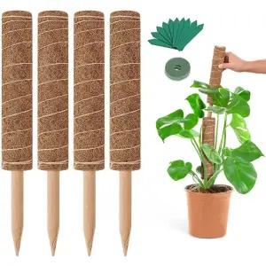 앵무새횟대 식물 등반용 변형 코코넛 팜 스틱 정원용