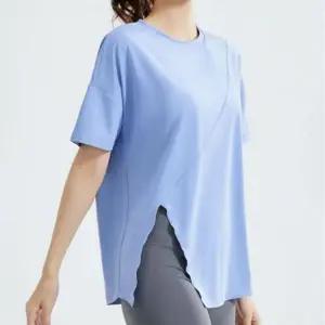 [셀러에이드]스포츠 티셔츠 여성 운동 요가 루즈핏 소프트 슬릿