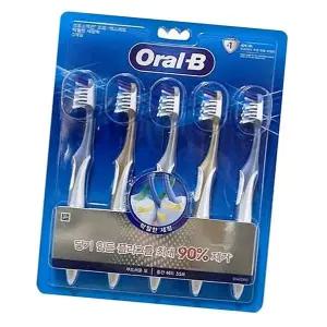 오랄비 크로스액션 칫솔 5개입 1P 어금니 치아 브러쉬 어른칫솔