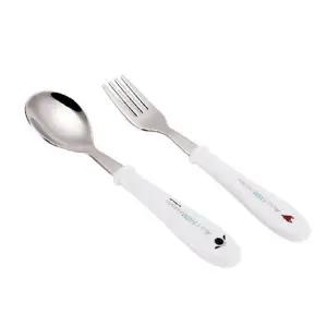 어린이 스텐 304 스푼 포크 세트 1P 유아 이유식 식기 스푼포크세트