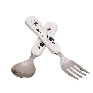 유아 스텐 304 스푼 포크 세트 1P 아동 이유식 식기 스푼포크세트