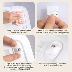 자기 접착제 캐스터 미니 회전 바퀴 스테인레스 스틸 범용 360도 도르래 가구 보관 상자