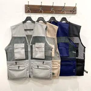 [RIZPICK]택배조끼 여름 매쉬 낚시 택배 조끼 등산 포켓 다용도 작업
