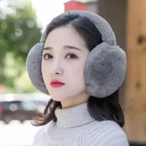 부드러운 털 겨울 패션 아이템 휴대용 폴딩 귀마개
